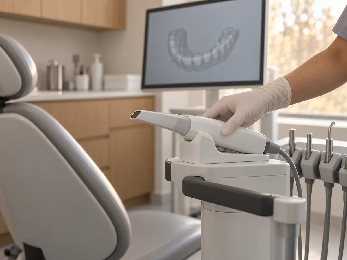 The Medit intraoral scanner used for digital impressions at New'Gen Dental