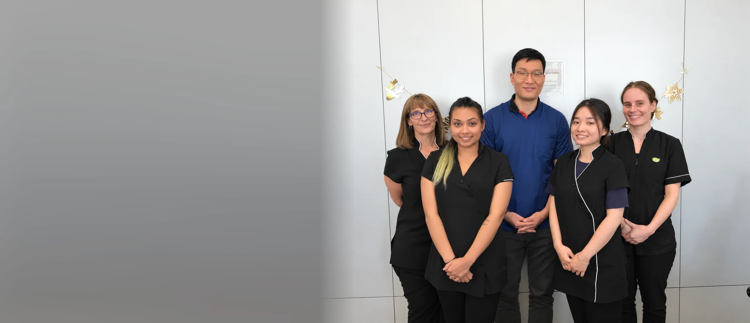 Dr John Paul Lee with the New’Gen Dental Surgery dental assistant and reception team